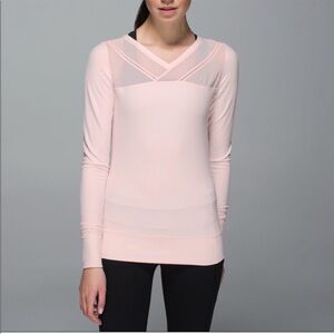 Lululemon Pink Just Breathe Long Sleeve Top